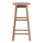 Rustic Wood Pub Classic Backless Counter Stool
