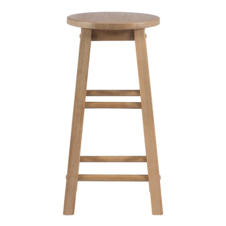 Rustic Wood Pub Classic Backless Counter Stool
