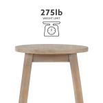 Rustic Wood Pub Classic Backless Counter Stool
