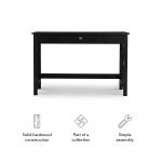 Black Wood X-Sides Desk