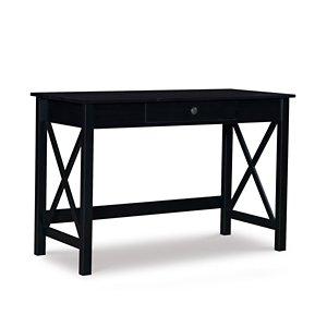Black Wood X-Sides Desk