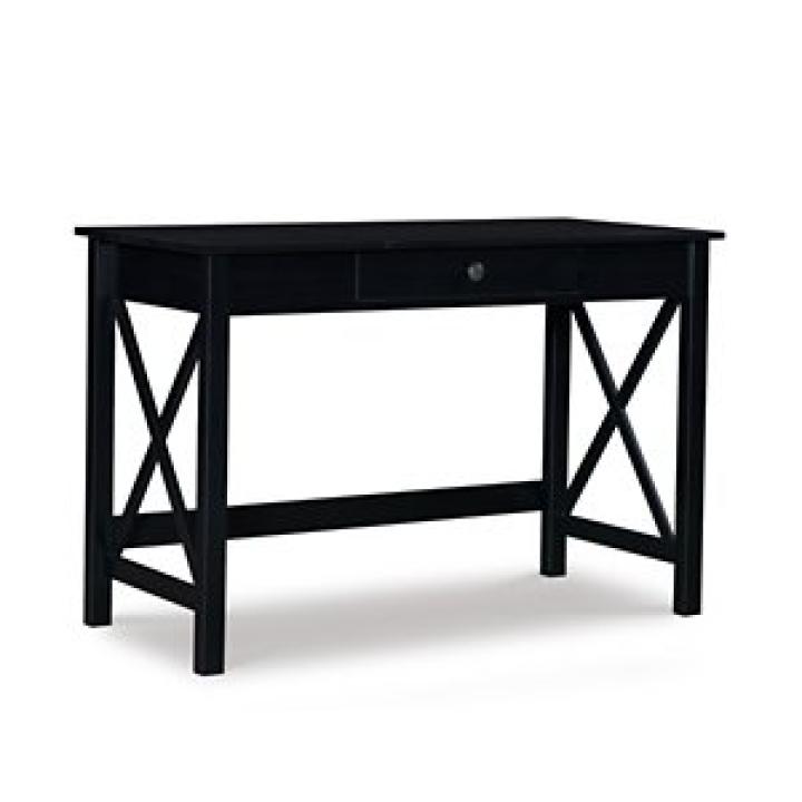 Black Wood X-Sides Desk