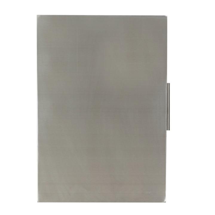 White Wood and Stainless Steel Kitchen Cart