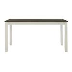 Gray and White Two-Toned Wood Dining Table