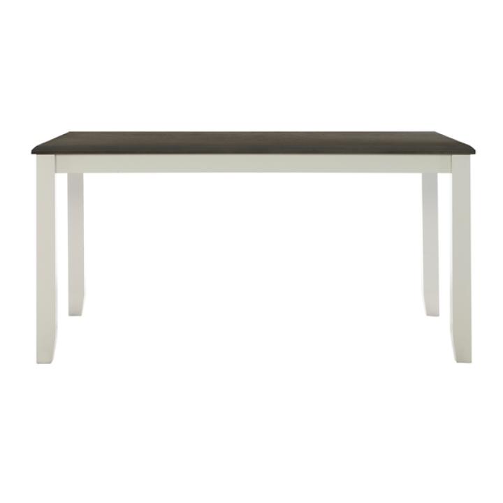 Gray and White Two-Toned Wood Dining Table