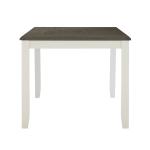 Gray and White Two-Toned Wood Dining Table