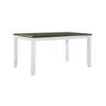 Gray and White Two-Toned Wood Dining Table