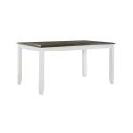 Gray and White Two-Toned Wood Dining Table
