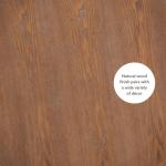 Brown Wood Round Base Side Table