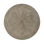 Ash Gray Round Nailhead Coffee Table