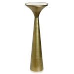 Spun Gold Metal Tapered Cocktail Table