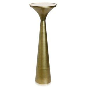 Spun Gold Metal Tapered Cocktail Table