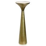 Spun Gold Metal Tapered Cocktail Table