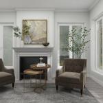 Brown Wood Beaded Nesting Side Tables, Set of 2