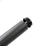 Camel Vegan Leather Flange Club Accent Chair