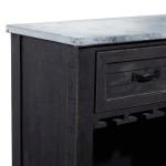 Rustic Galvanized Top Wine Cabinet