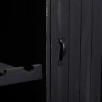 Rustic Galvanized Top Wine Cabinet