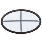 Brown Wood & Glass Top 3-pc. Table Set