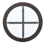 Brown Wood & Glass Top 3-pc. Table Set