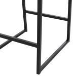 Brown Faux Leather Armless Counter Stool