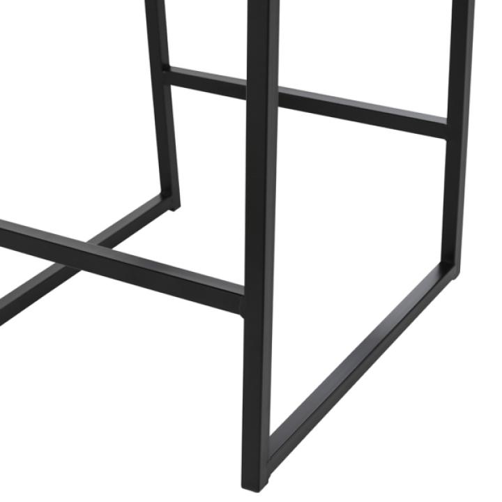 Brown Faux Leather Armless Counter Stool