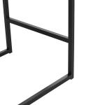 Gray Faux Leather Armless Counter Stool