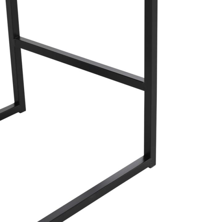 Gray Faux Leather Armless Counter Stool