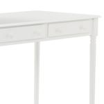 White Classic 2-Drawer Wood Desk
