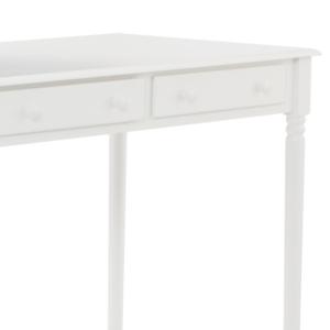 White Classic 2-Drawer Wood Desk