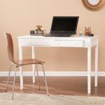 White Classic 2-Drawer Wood Desk