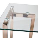 Champagne Iron and Glass Desk