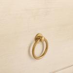 Cream Square Wood Nightstand