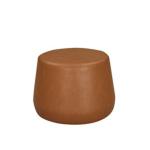 Newton Carmel Faux Leather Thimble Ottoman