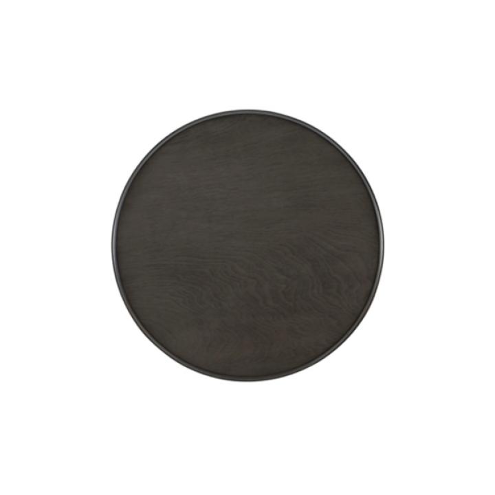 Gray Wood Spindle Side Table