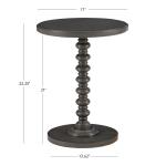 Gray Wood Spindle Side Table