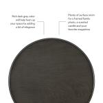 Gray Wood Spindle Side Table