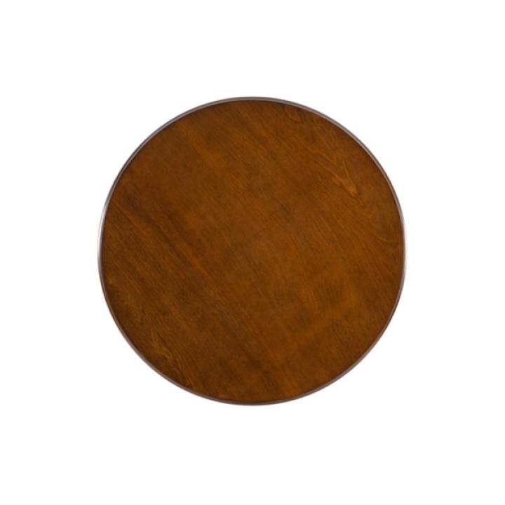 Brown Wood Spindle Side Table