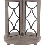 Roberta Gray Wood Decorative Metal Accent Table