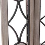 Roberta Gray Wood Decorative Metal Accent Table