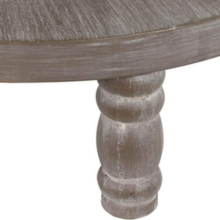 Roberta Gray Wood Decorative Metal Accent Table