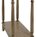 Antique Brown Rectangular Console Table