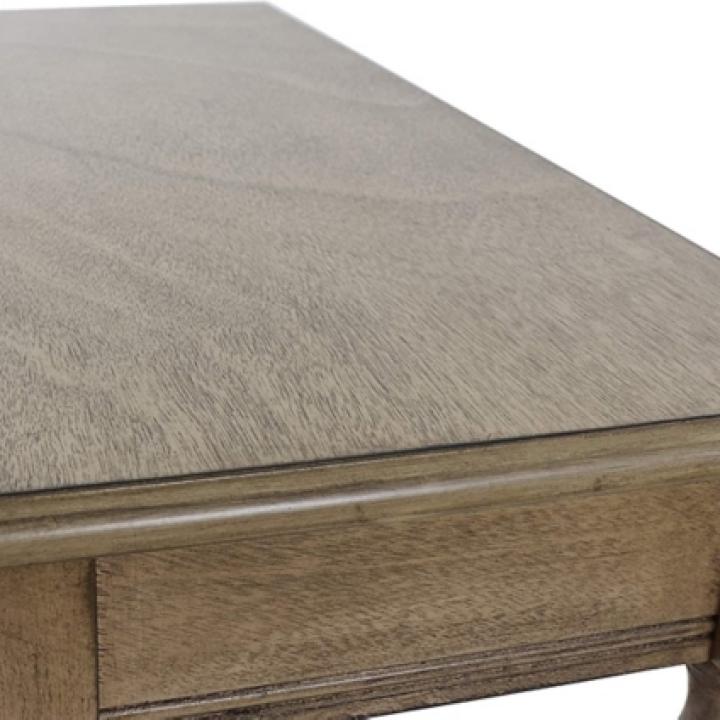 Antique Brown Rectangular Console Table