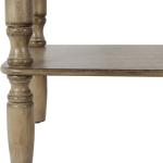 Antique Brown Rectangular Console Table