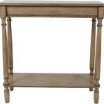 Antique Brown Rectangular Console Table