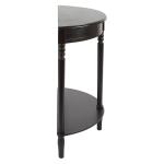 Antique Black Half Round Console Table
