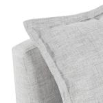 Silver Gray Modular Corner Accent Chair