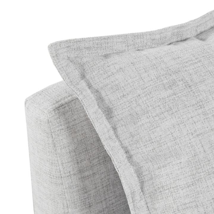 Silver Gray Modular Corner Accent Chair