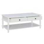 McGhie White 2-Drawer Coffee Table
