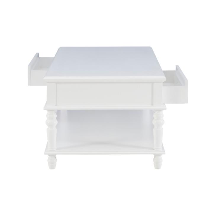 McGhie White 2-Drawer Coffee Table