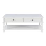 McGhie White 2-Drawer Coffee Table